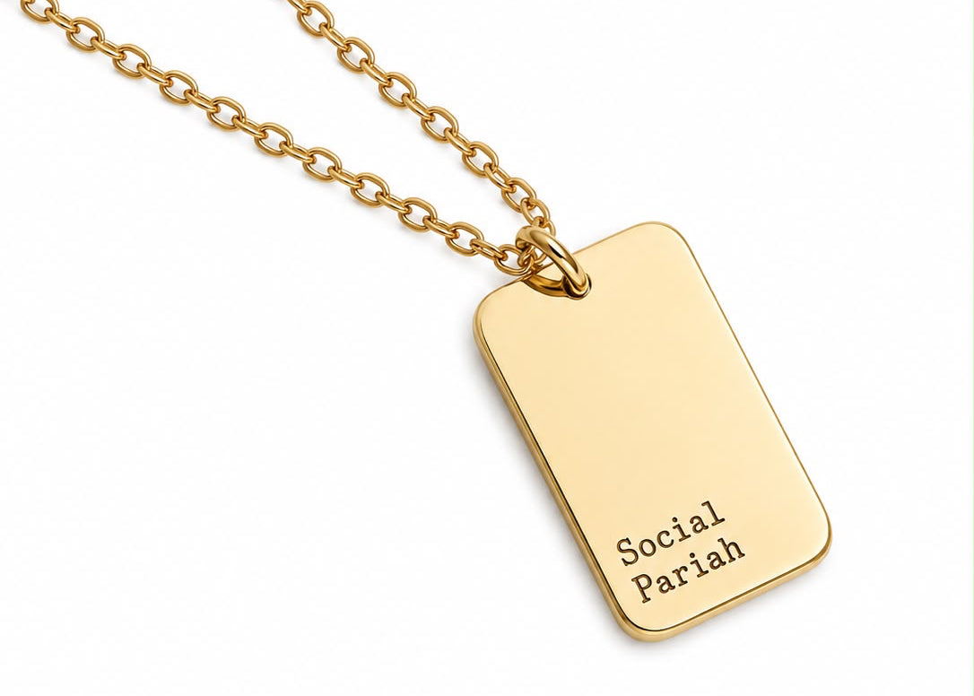 'Social Pariah' 18 Carat Gold Plated Necklace