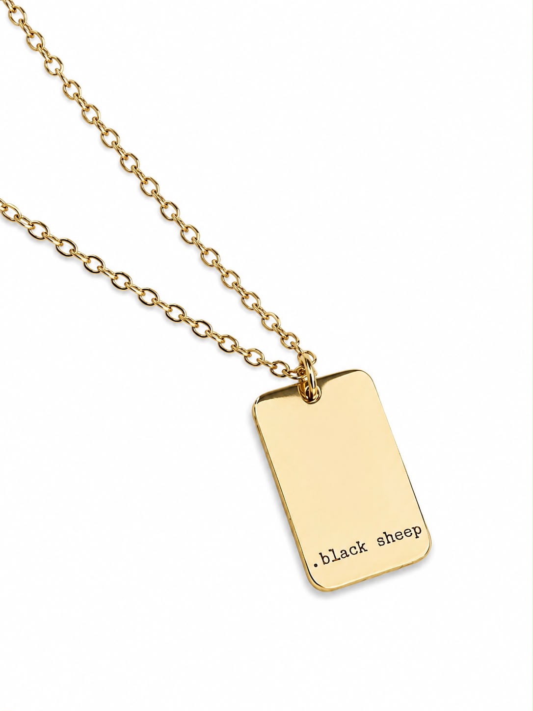 'Black Sheep' 18 Carat Gold Plated Necklace