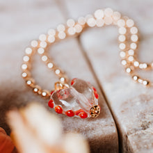 Load image into Gallery viewer, Ball chain necklace with Murano glass heart
