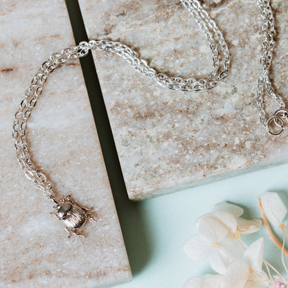 Beetle necklace