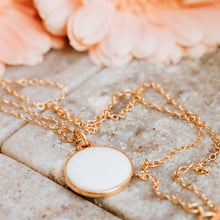 Load image into Gallery viewer, Enamel coin necklace
