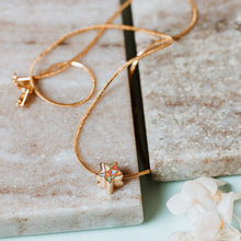 Load image into Gallery viewer, Enamelled star charm necklace
