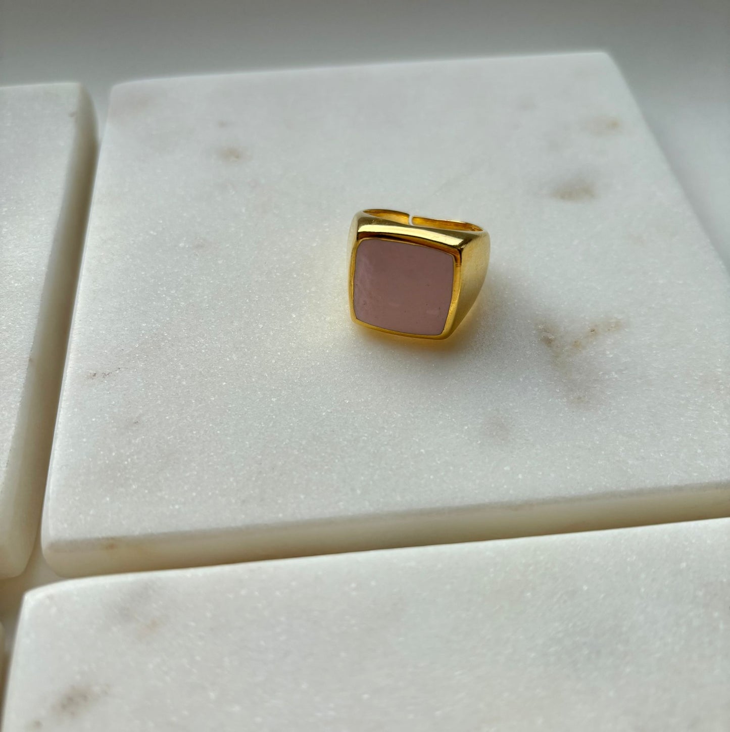 Enamel Signet Ring