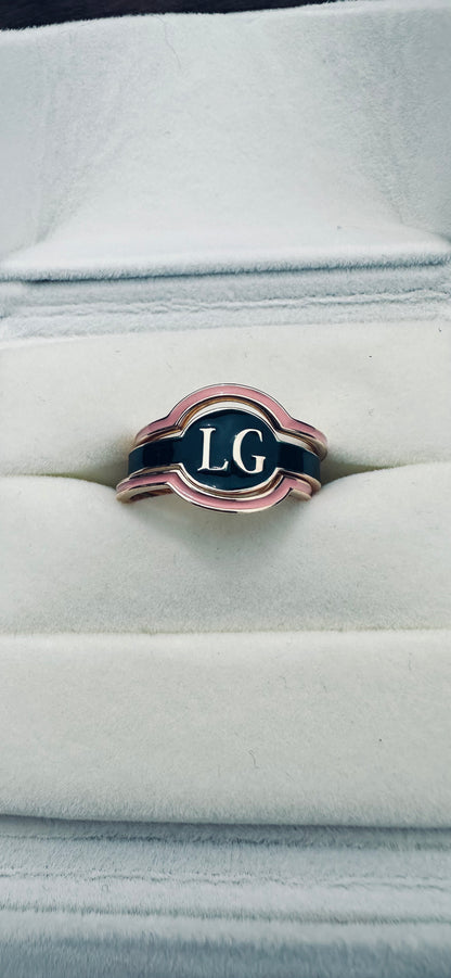 The Crest Monogram Ring