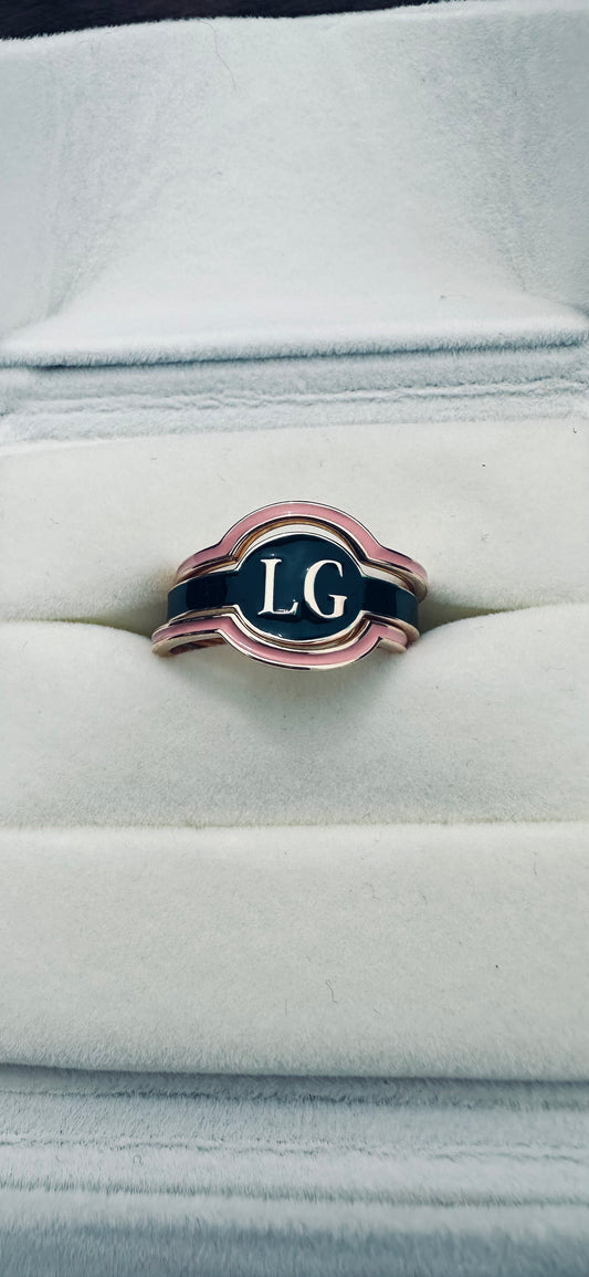 The Crest Monogram Ring