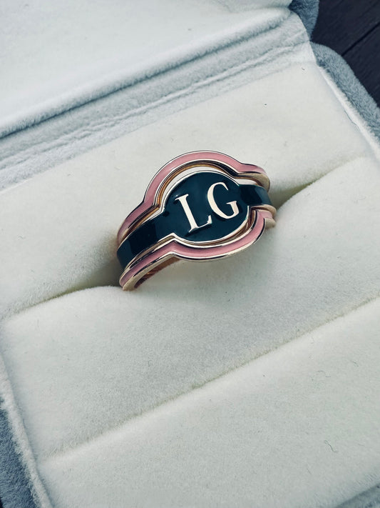 The Crest Monogram Ring