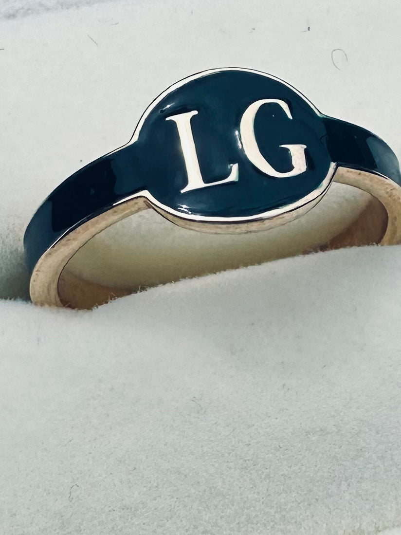 The Crest Monogram Ring