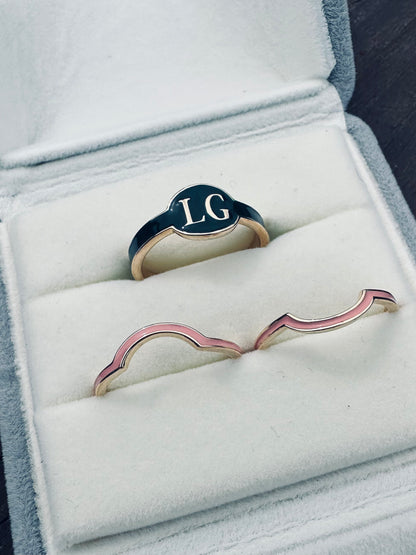 The Crest Monogram Ring