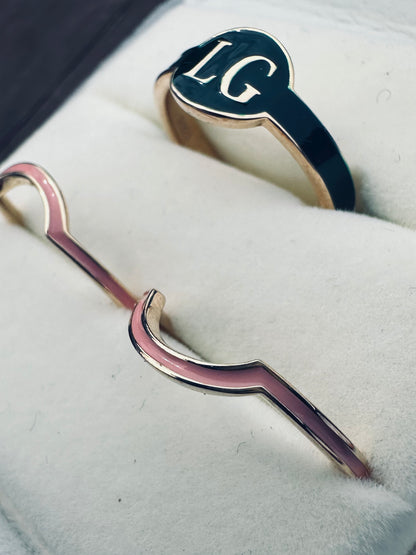 The Crest Monogram Ring