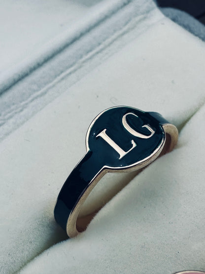 The Crest Monogram Ring