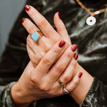 Load image into Gallery viewer, Enamel Signet Ring
