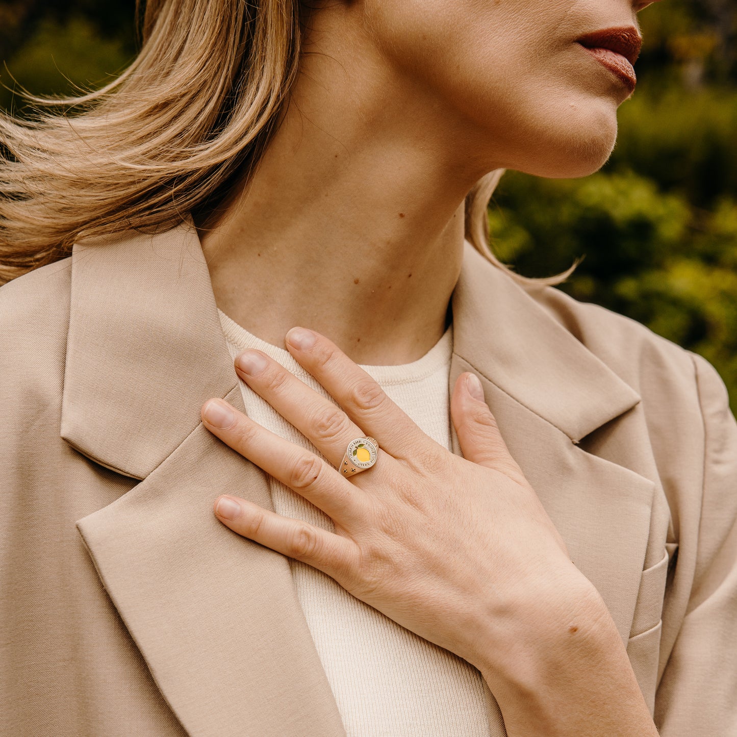 'When Life Gives You Lemons' Signet Ring