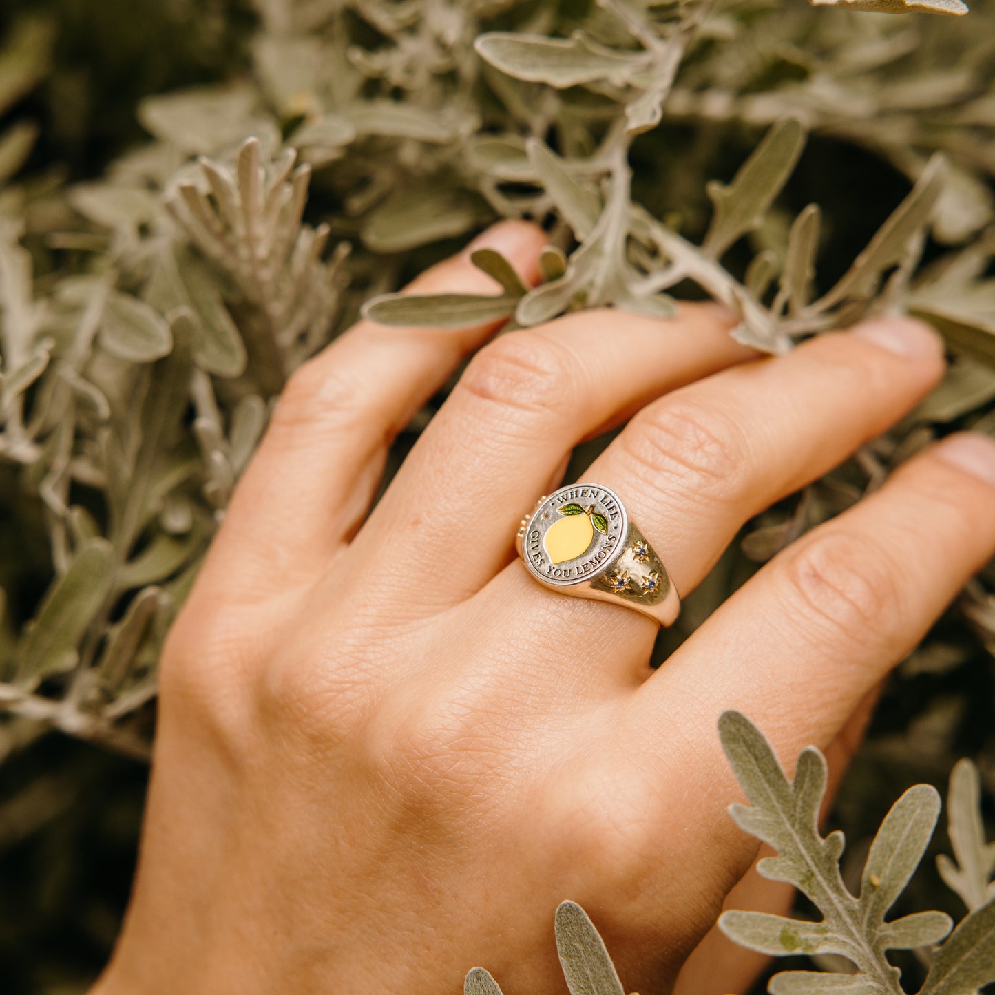 'When Life Gives You Lemons' Signet Ring