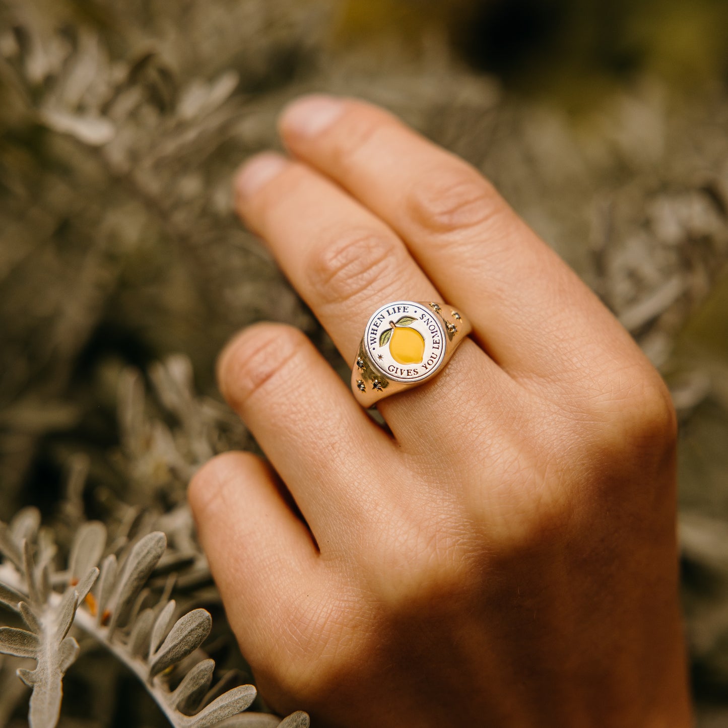 'When Life Gives You Lemons' Signet Ring