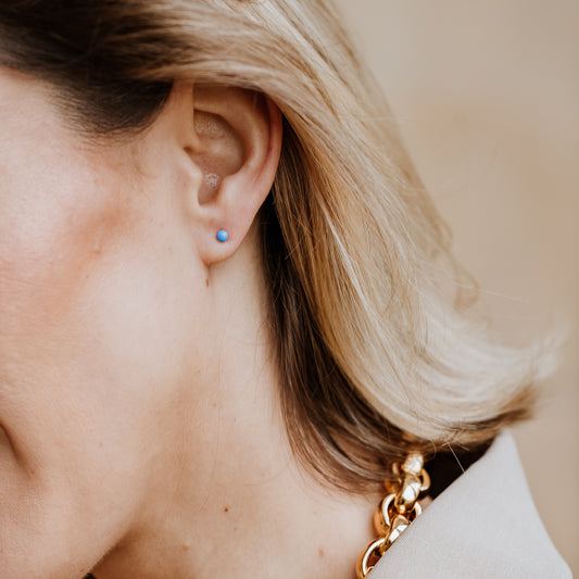 Micro Mini Stacker Studs - Silver/Gold