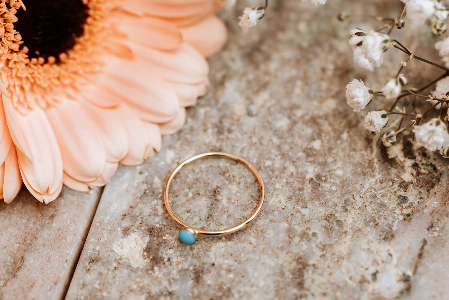 Pastel enamel stacker rings